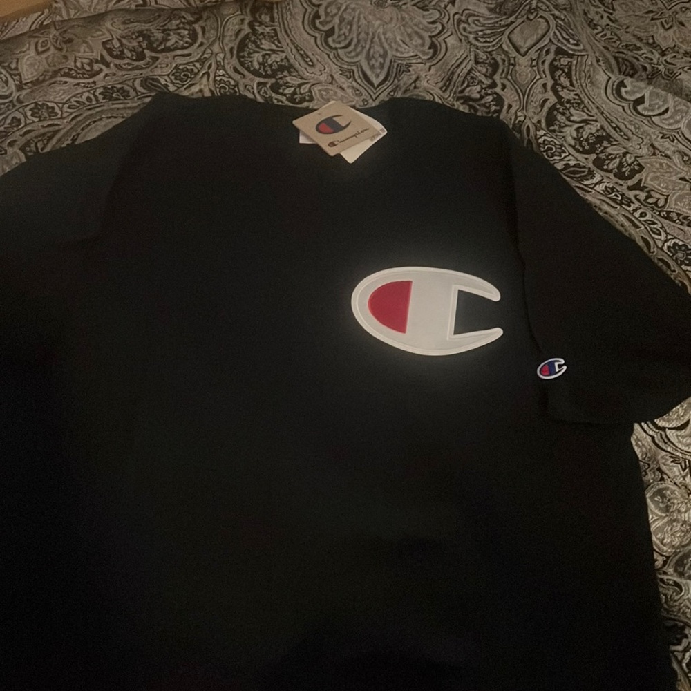 Brand New Champion Black Tshirt Men size 2XL